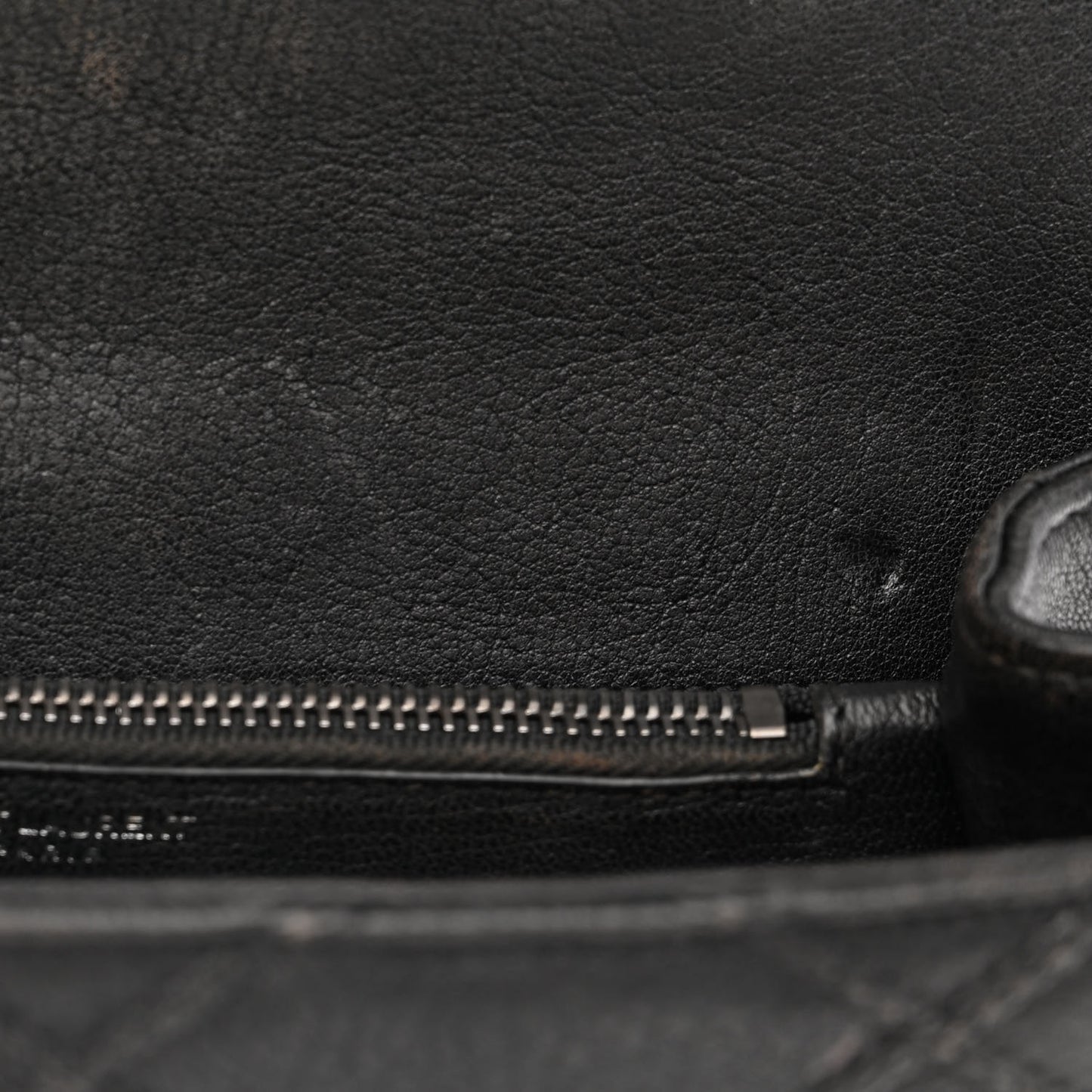 Calfskin Matelasse Diamond Quilted Monogram Medium College Bag Black