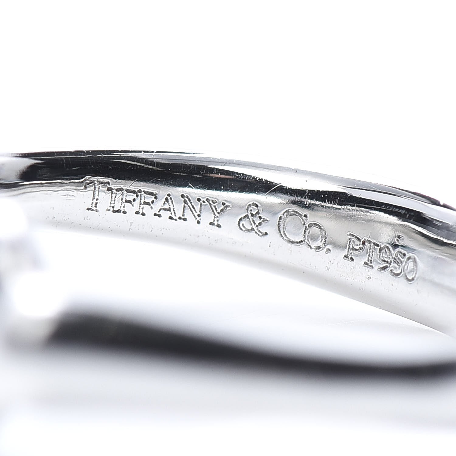 Tiffany Platinum Diamond Elsa Peretti Bean Ring 45 3.25 6 of 6
