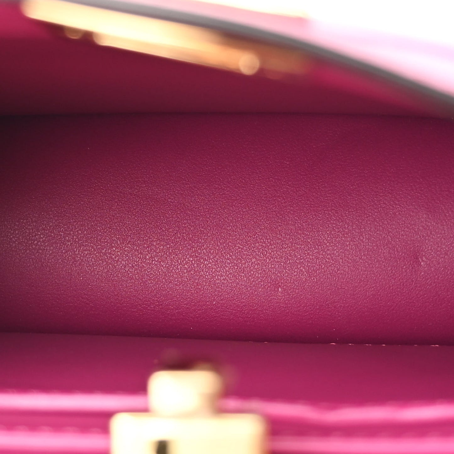 Shiny Nappa Petite Peekaboo I SEE U Satchel Ciclamino Pilar
