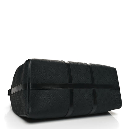 Louis Vuitton Taurillon Monogram Keepall Bandouliere 50 Black 4 of 12