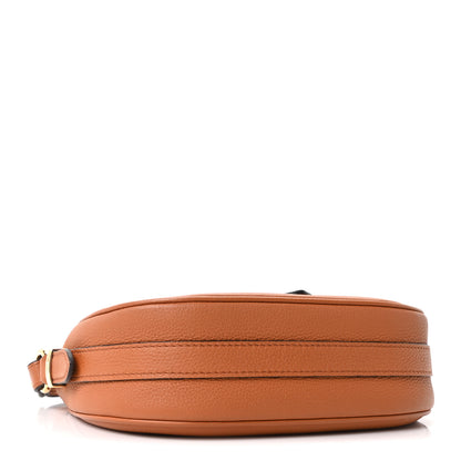 Louis Vuitton Grained Calfskin LV Pont 9 Soft MM Golden Siena 4 of 9