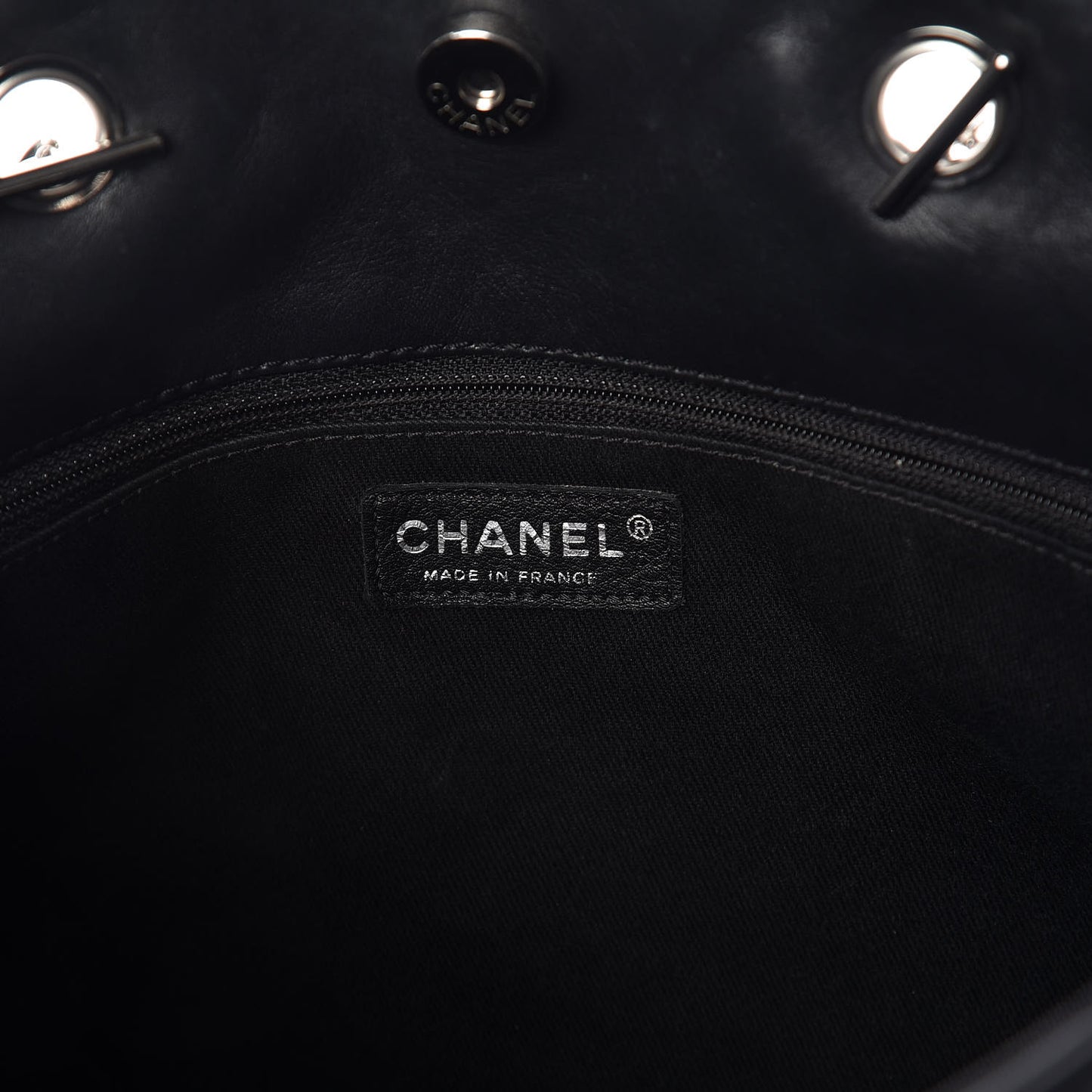Calfskin Quilted In The Business North South Tote Black