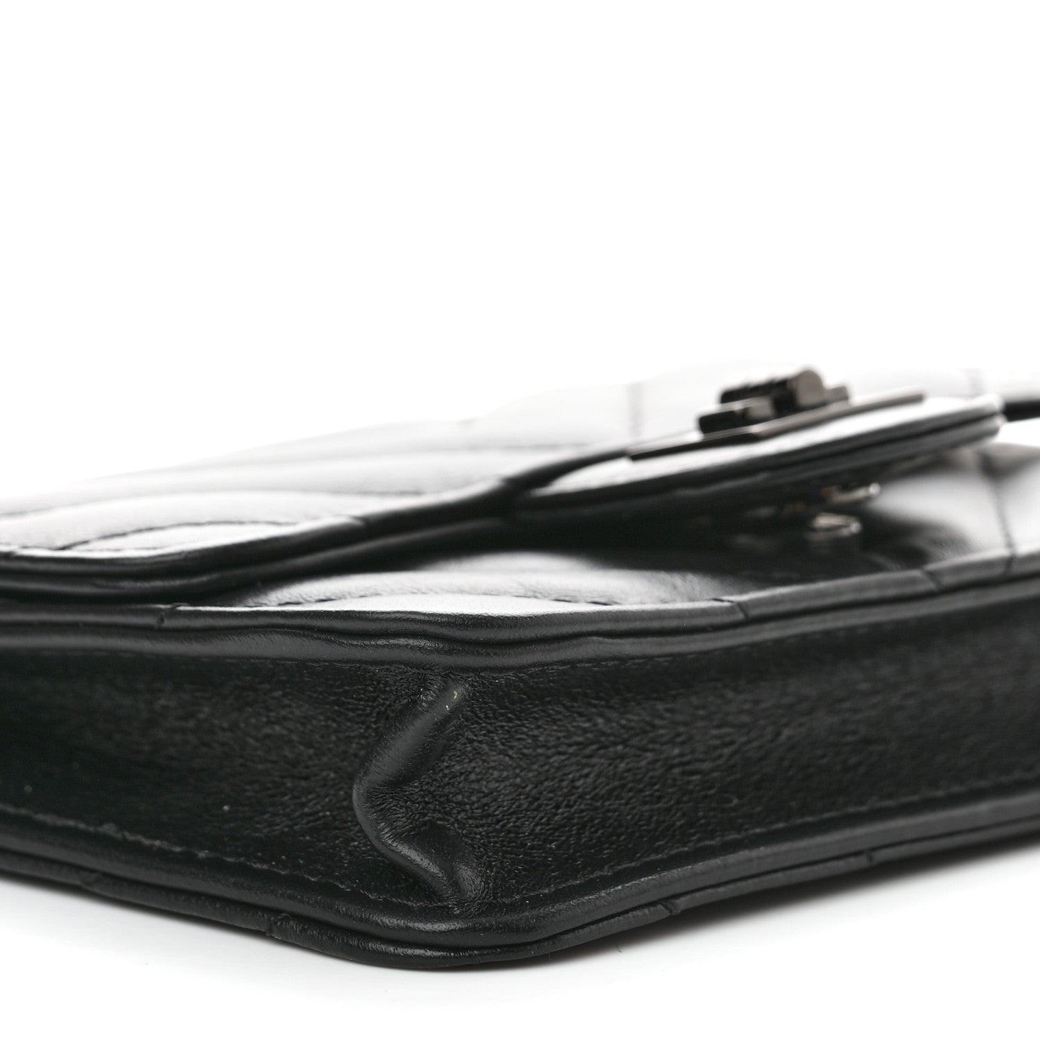 Chanel Aged Calfskin Quilted Belt Bag So Black 9 of 10