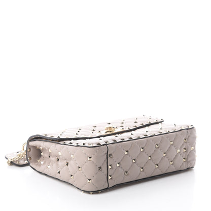 Valentino Garavani Lambskin Medium Rockstud Spike Shoulder Bag Poudre 3 of 7