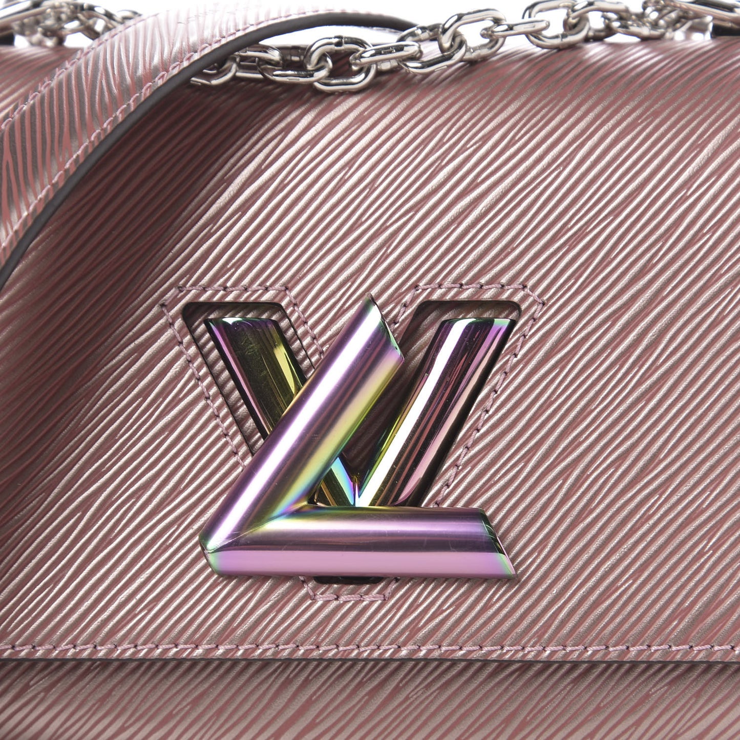 Epi Scarabeo Twist Shoulder Bag PM Rose Gold