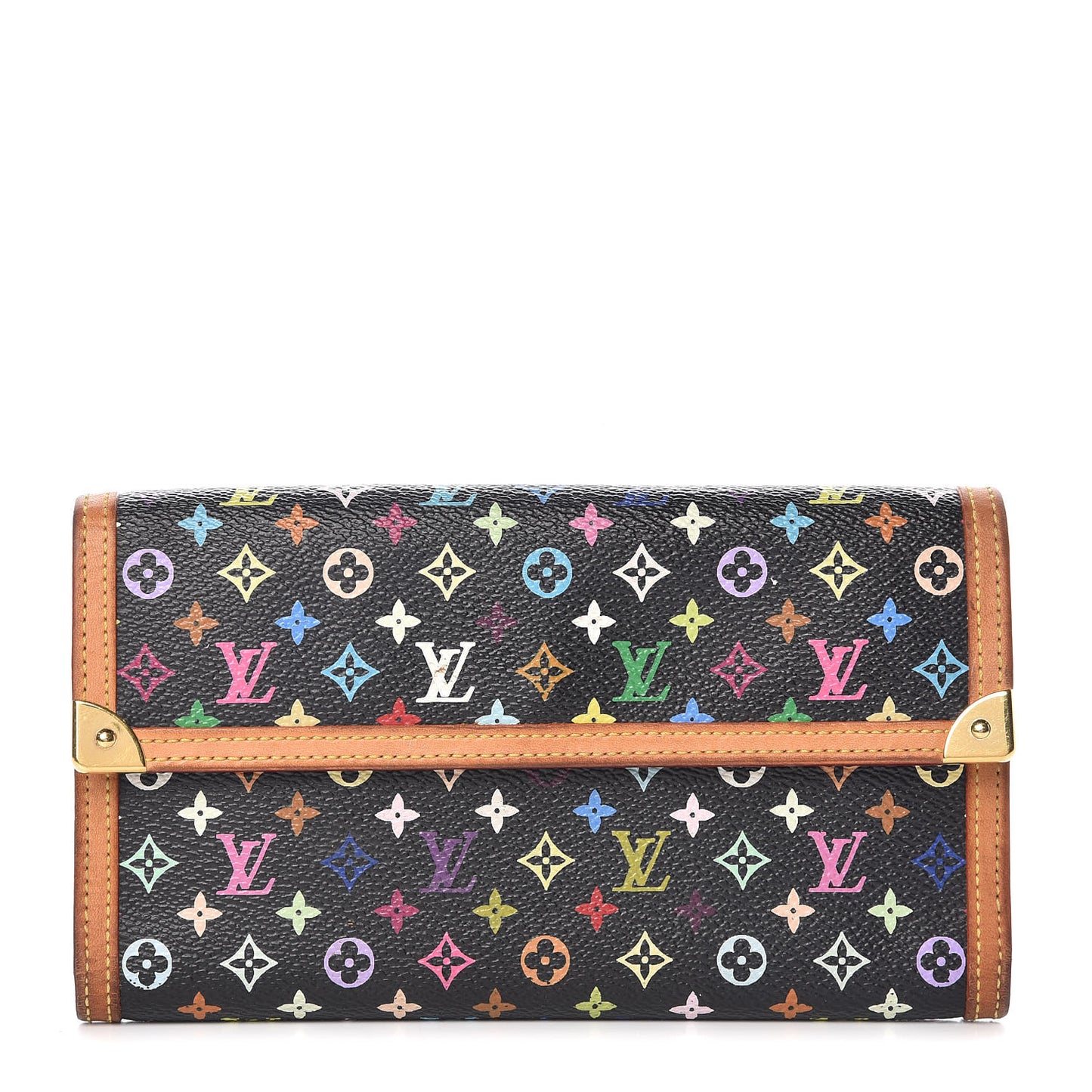 Monogram Multicolor Porte Tresor International Wallet Black