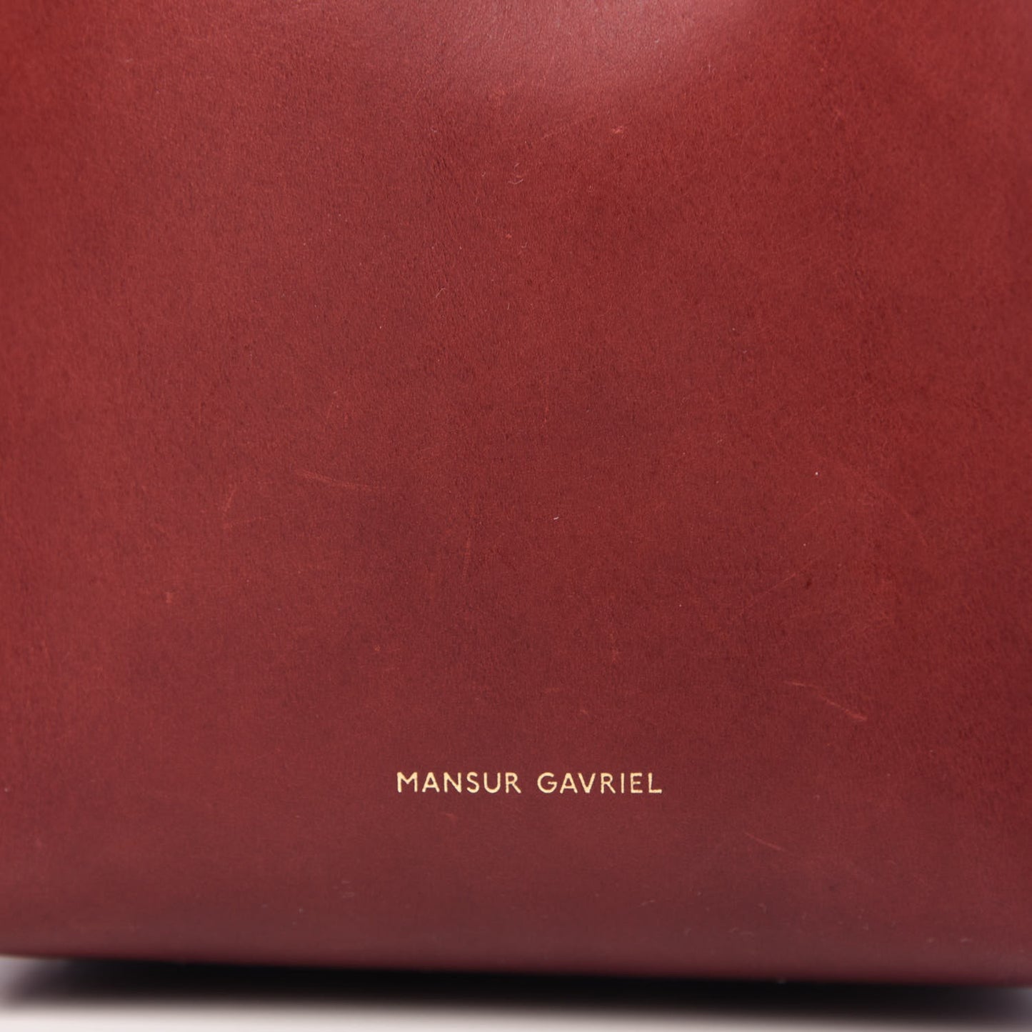 Calfskin Mini Mini Bucket Bag Burgundy