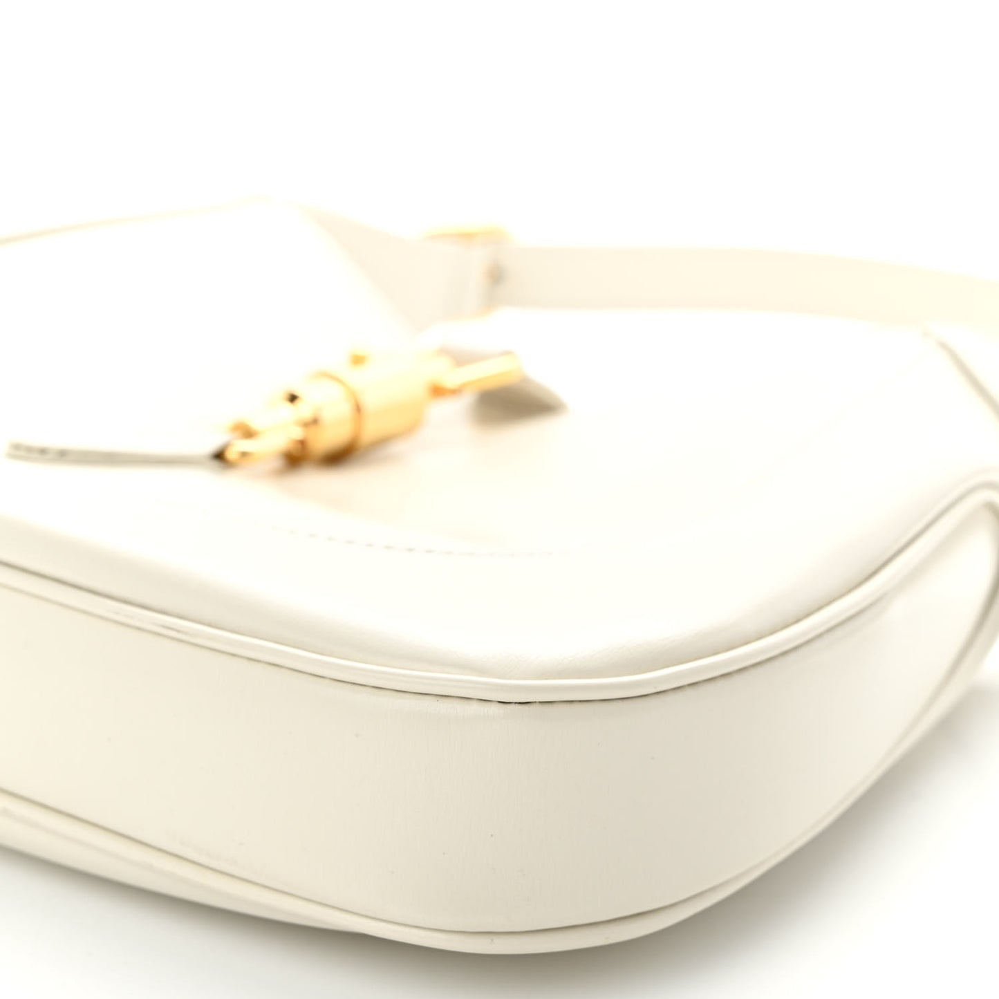 Boarded Dyana Lux Calfskin Small Jackie 1961 Hobo Mystic White