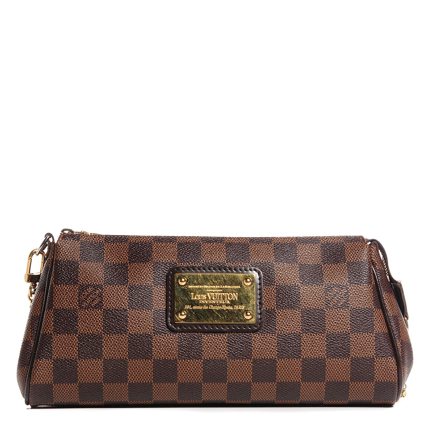 Louis Vuitton Damier Ebene Eva Clutch 1 of 7