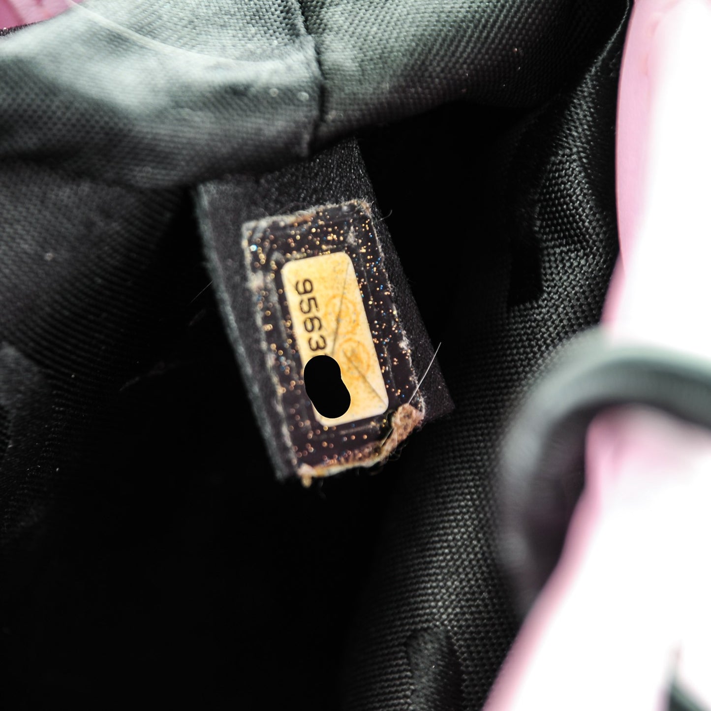 Calfskin Quilted Small Cambon Tote Pink Black