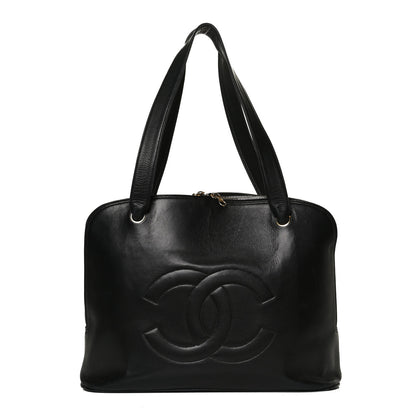 Chanel Lambskin CC Stitched Tote Black 2 of 36