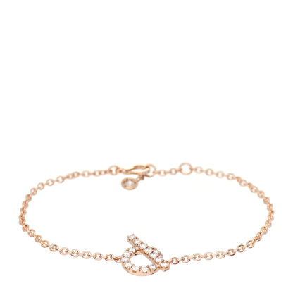 Hermes 18K Rose Gold Diamond Finesse Bracelet ST 1 of 5