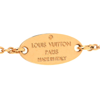 Louis Vuitton Metal Louisette Necklace Gold 5 of 6