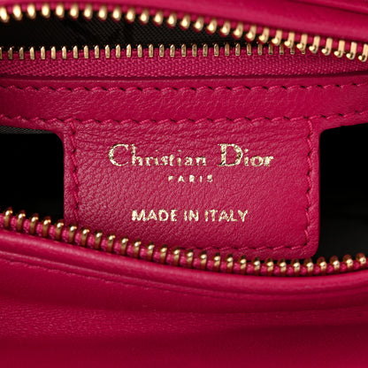 Christian Dior Lambskin Cannage Medium Lady Dior Fuchsia 6 of 11