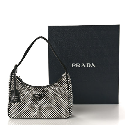 Prada Satin Crystal Mini Re-Edition 2000 Bag Cristal 9 of 9