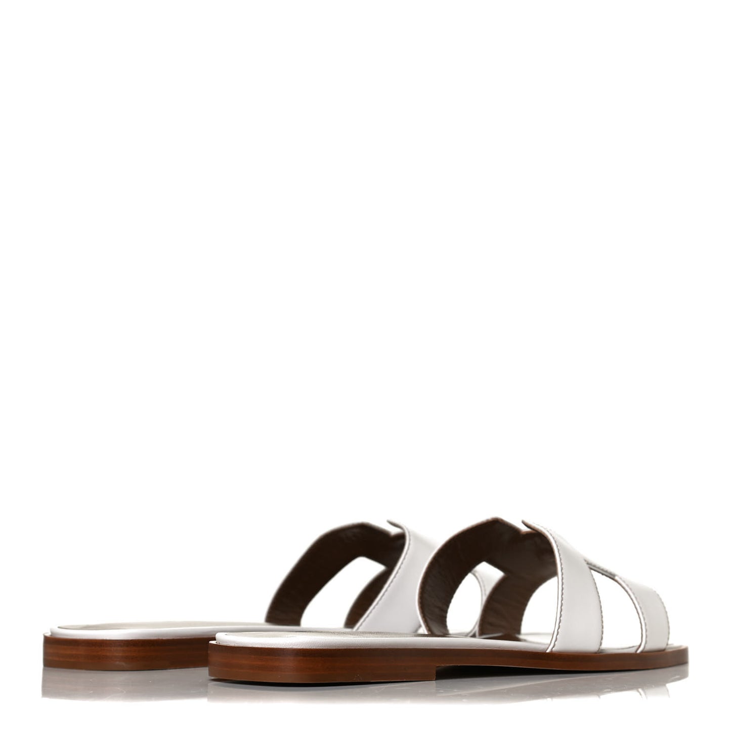Box Calfskin Oran Sandals 40.5 White