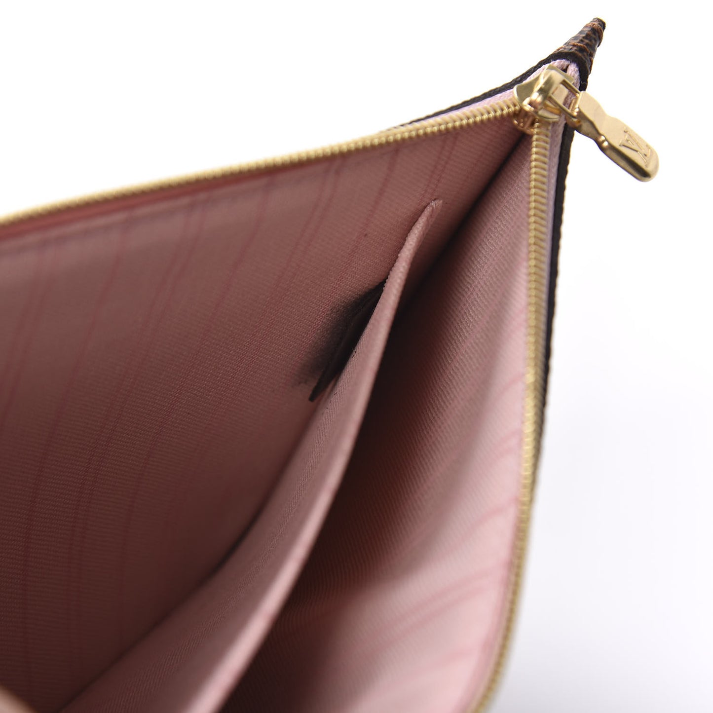 Damier Ebene Neverfull MM GM Pochette Rose Ballerine
