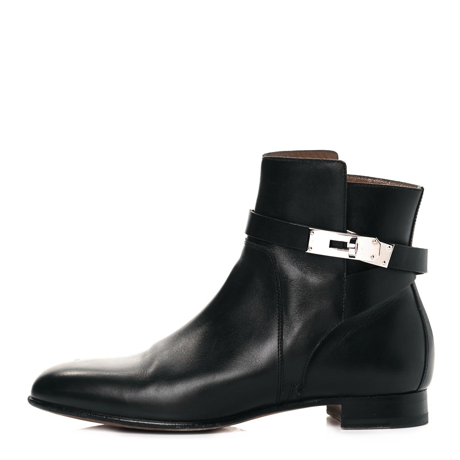 Hermes Calfskin Neo Low Boots 38 Black 1 of 7