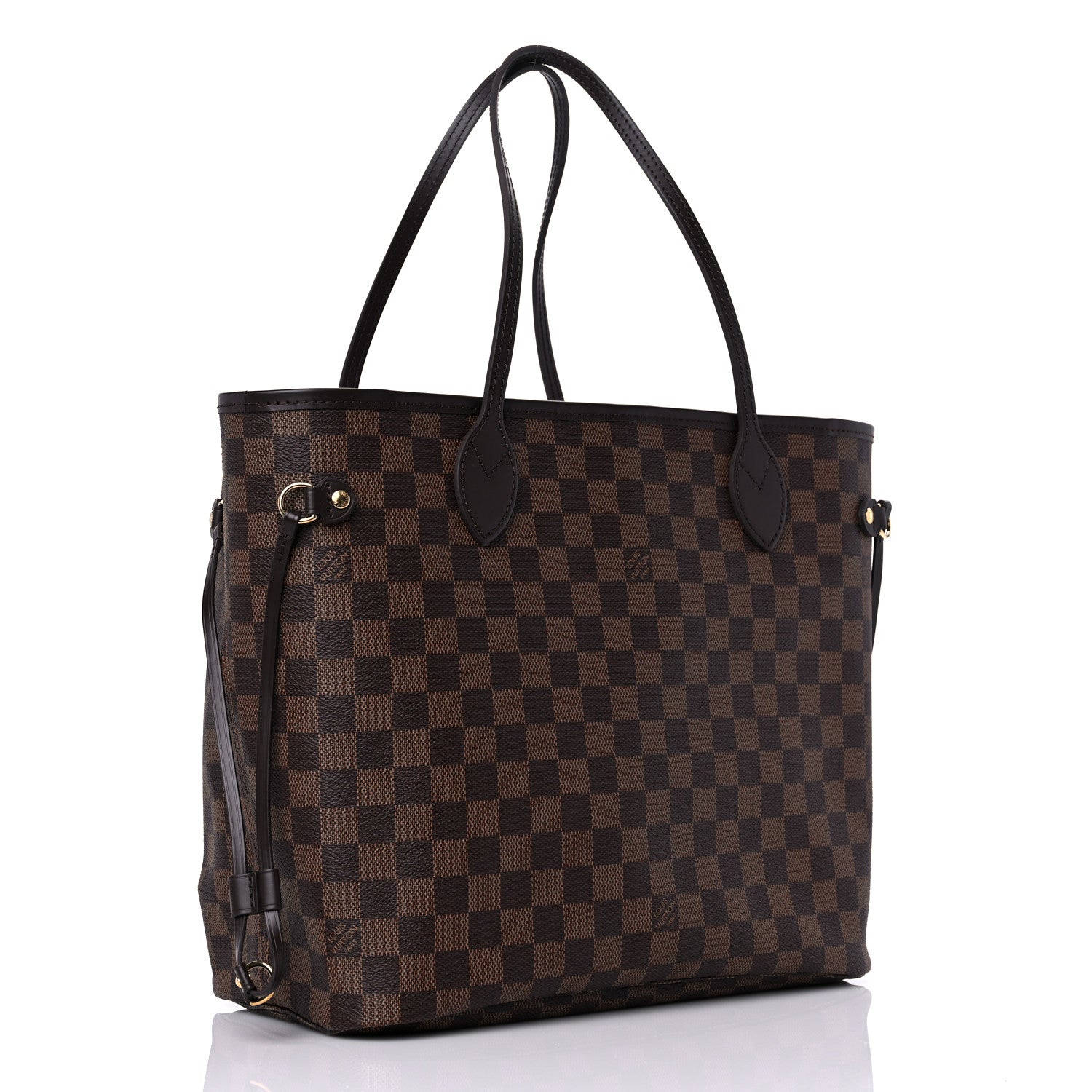 Louis Vuitton Damier Ebene Neo Neverfull MM Rose Ballerine 3 of 9