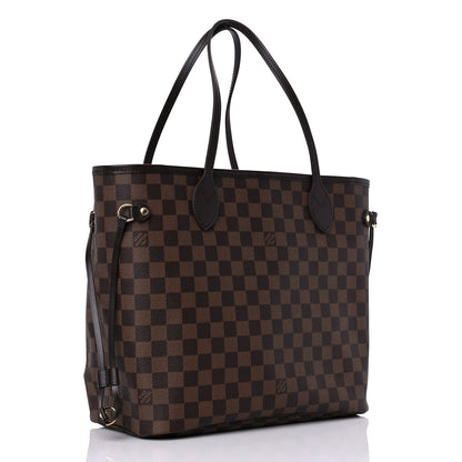 Louis Vuitton Damier Ebene Neo Neverfull MM Rose Ballerine 3 of 9