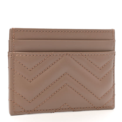 Gucci Calfskin Matelasse GG Marmont Card Holder Porcelain Rose 3 of 7