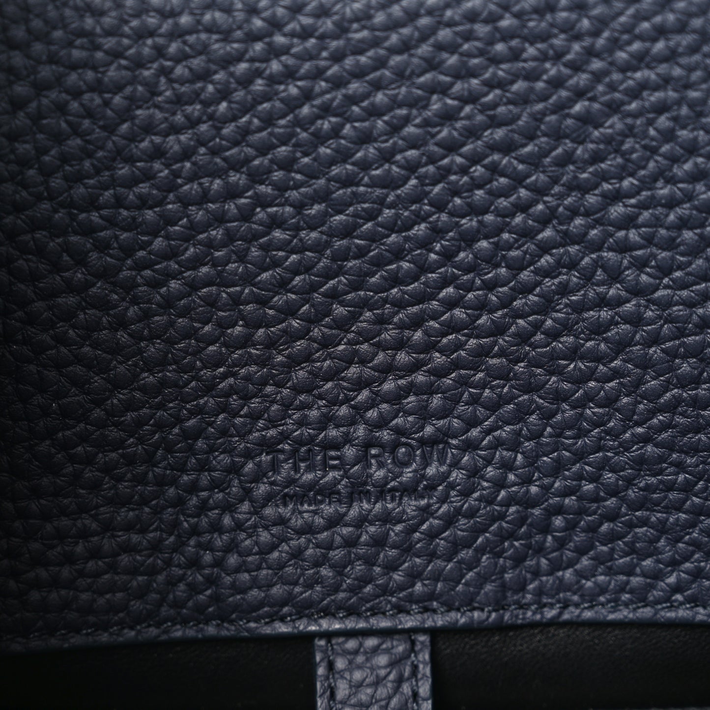 Matte Grained Calfskin Margaux Shoulder 12 Dark Navy