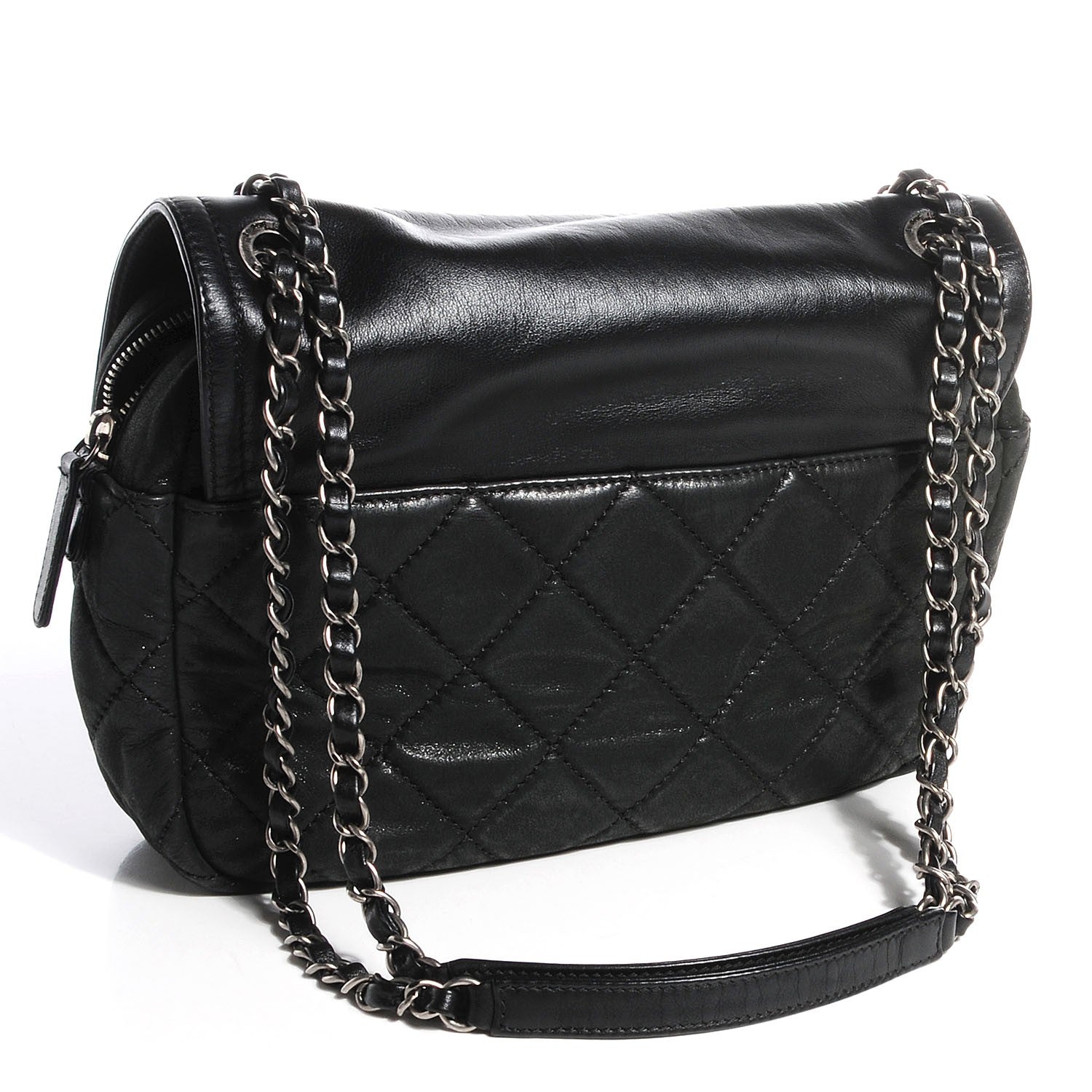 Chanel Iridescent Calfskin Medium In the Mix Flap Black 3 of 8