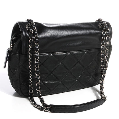 Chanel Iridescent Calfskin Medium In the Mix Flap Black 3 of 8