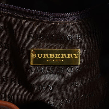 Burberry Haymarket Check Drawstring Bucket Bag Tan 7 of 10