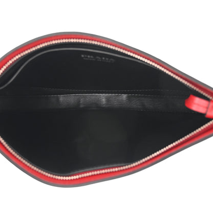 Prada City Calfskin Sidonie Crossbody Bag Rosso Black 5 of 10
