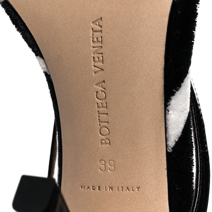 Bottega Veneta Microfiber Stretch Multi Strap 90mm Sandals 39 White Zebra 6 of 8