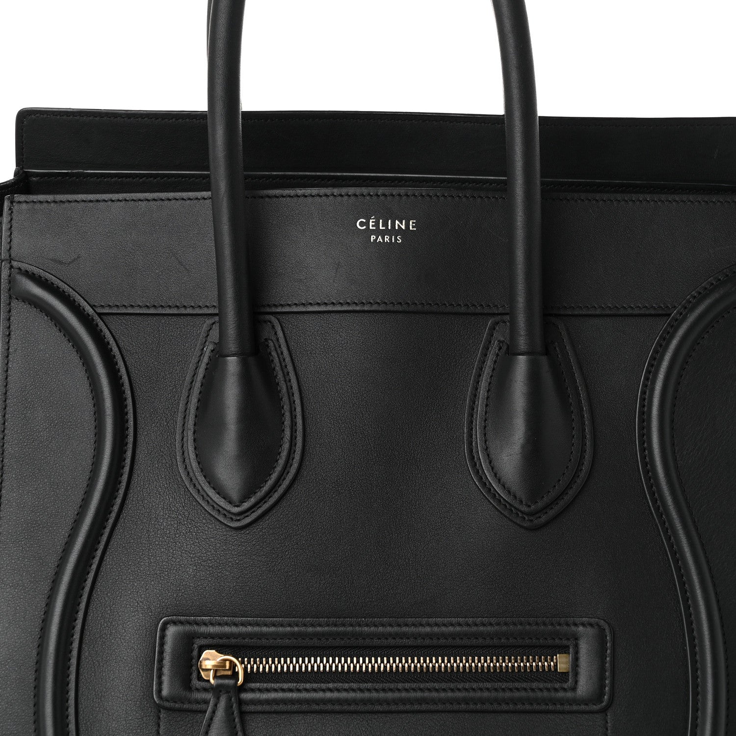 Celine Smooth Calfskin Mini Luggage  Black 7 of 11