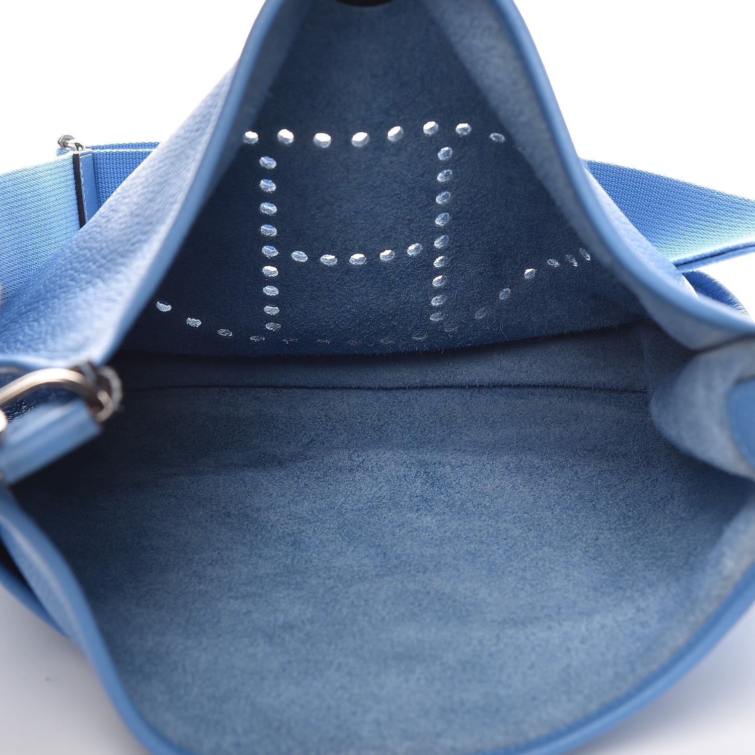 Hermes Taurillon Clemence Evelyne III GM Bleu Paradis 5 of 9