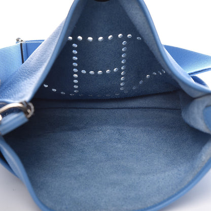 Hermes Taurillon Clemence Evelyne III GM Bleu Paradis 5 of 9