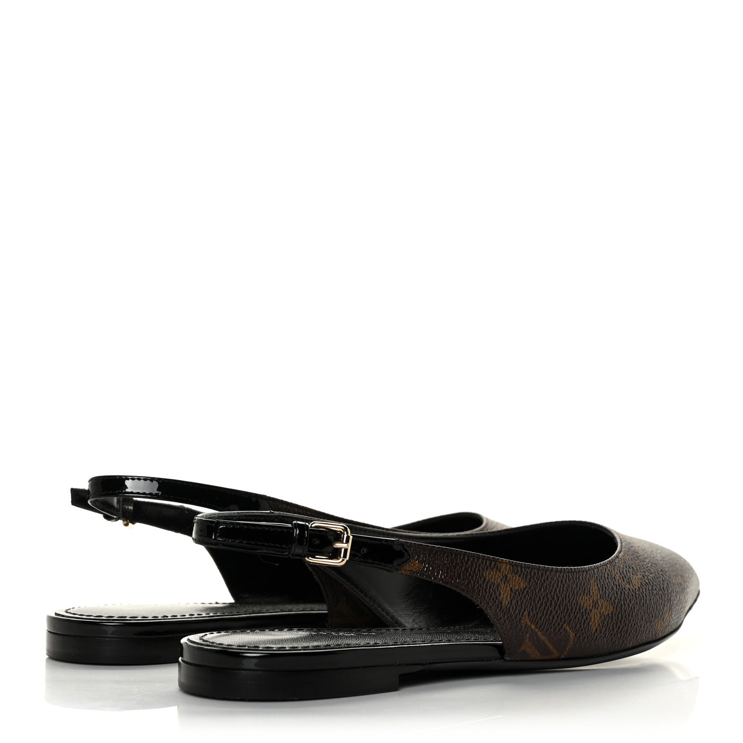 Louis Vuitton Patent Monogram Cherie Slingback Ballerina Flats 36.5 4 of 9