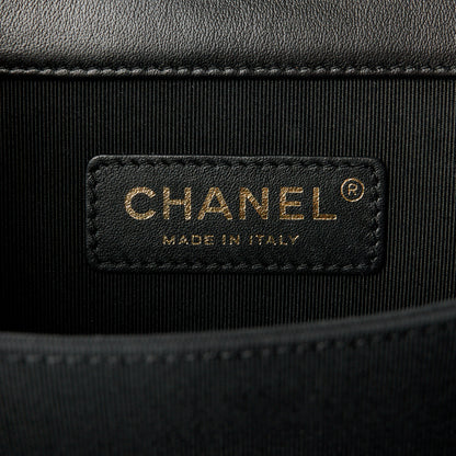 Chanel Calfskin Quilted North South Boy Flap Black 6 of 10