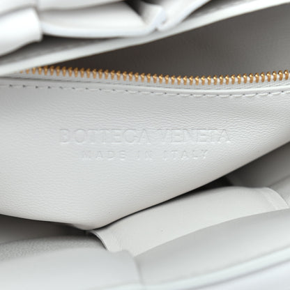 Bottega Veneta Lambskin Maxi Intreccio Padded Chain Cassette Crossbody Bag White 6 of 9