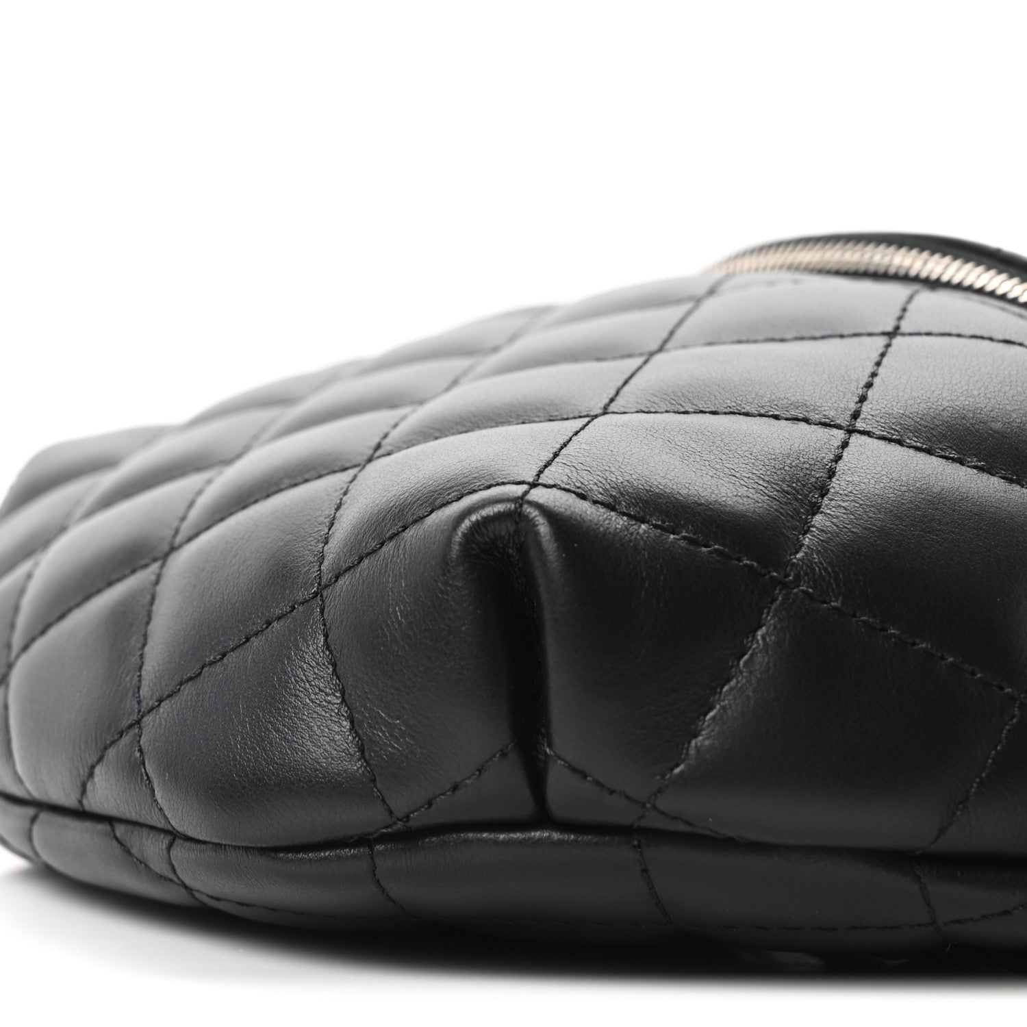 Chanel Lambskin Quilted Waist Belt Bag Black 10 of 10