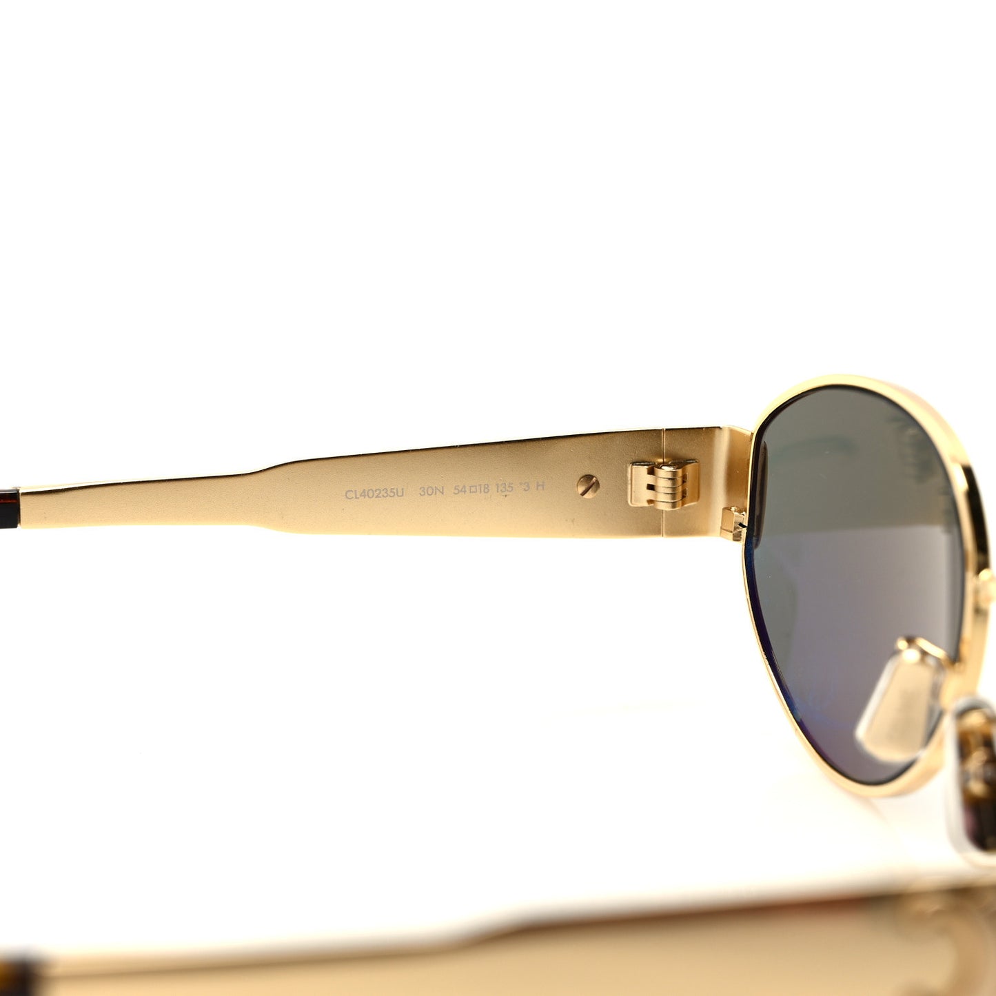 Metal Triomphe 01 Sunglasses CL40235U Gold Green