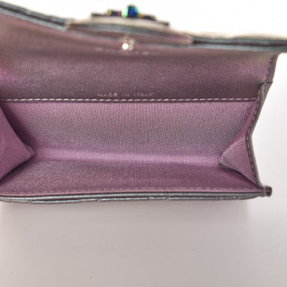 Chanel Iridescent Lambskin Quilted Reissue Flap Card Holder Light Purple 5 of 8