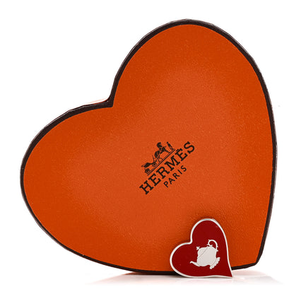 Hermes Palladium Tea Time Twilly Ring Rouge 5 of 5