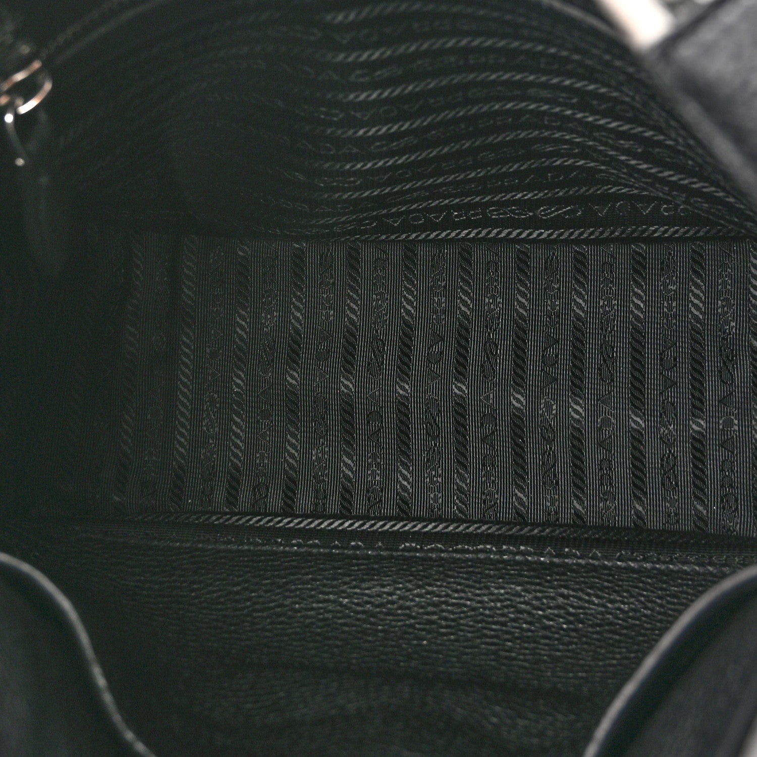 Prada Vitello Daino Soft Hobo Messenger Bag Black 5 of 9