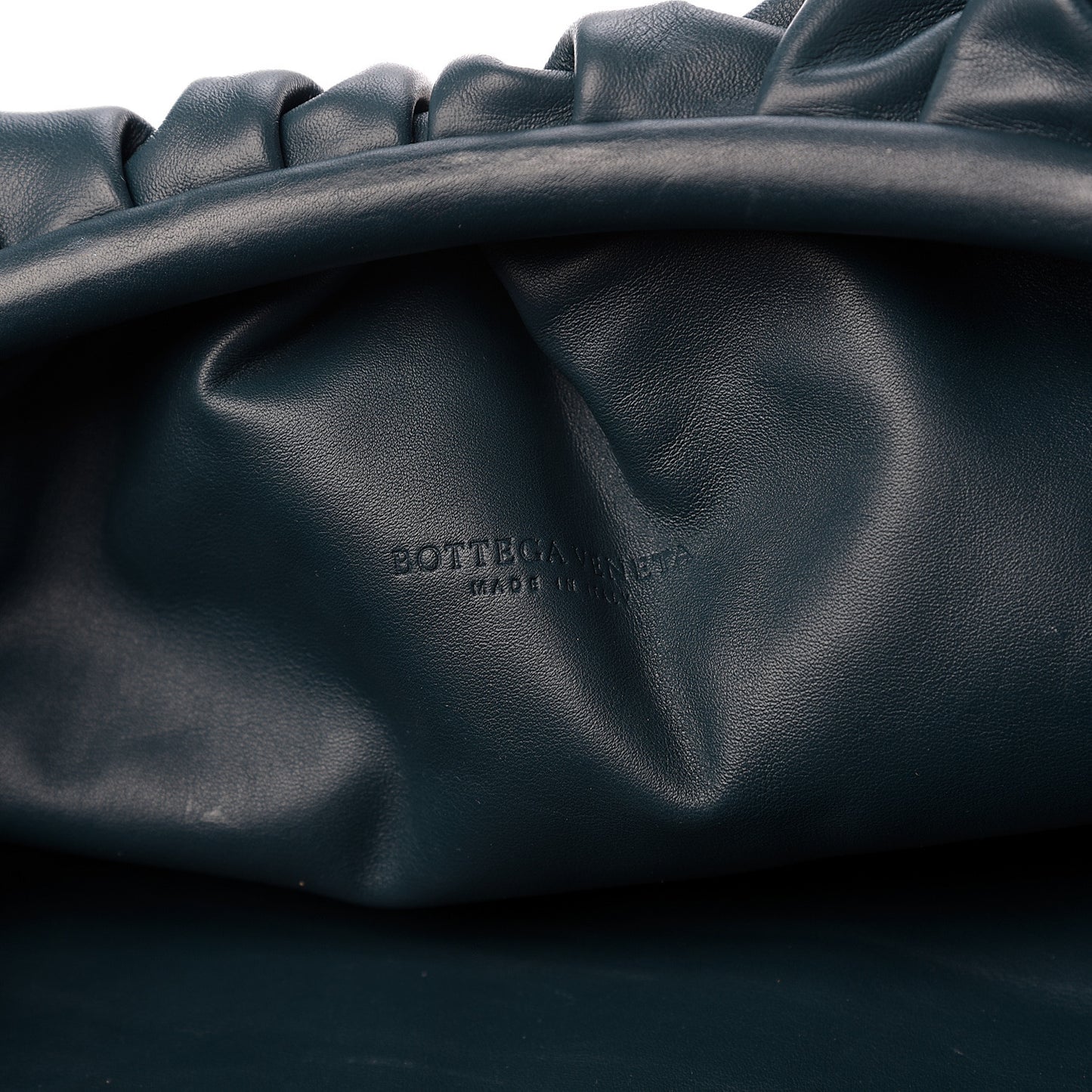 Smooth Butter Calf The Pouch Oversized Clutch Deep Blue