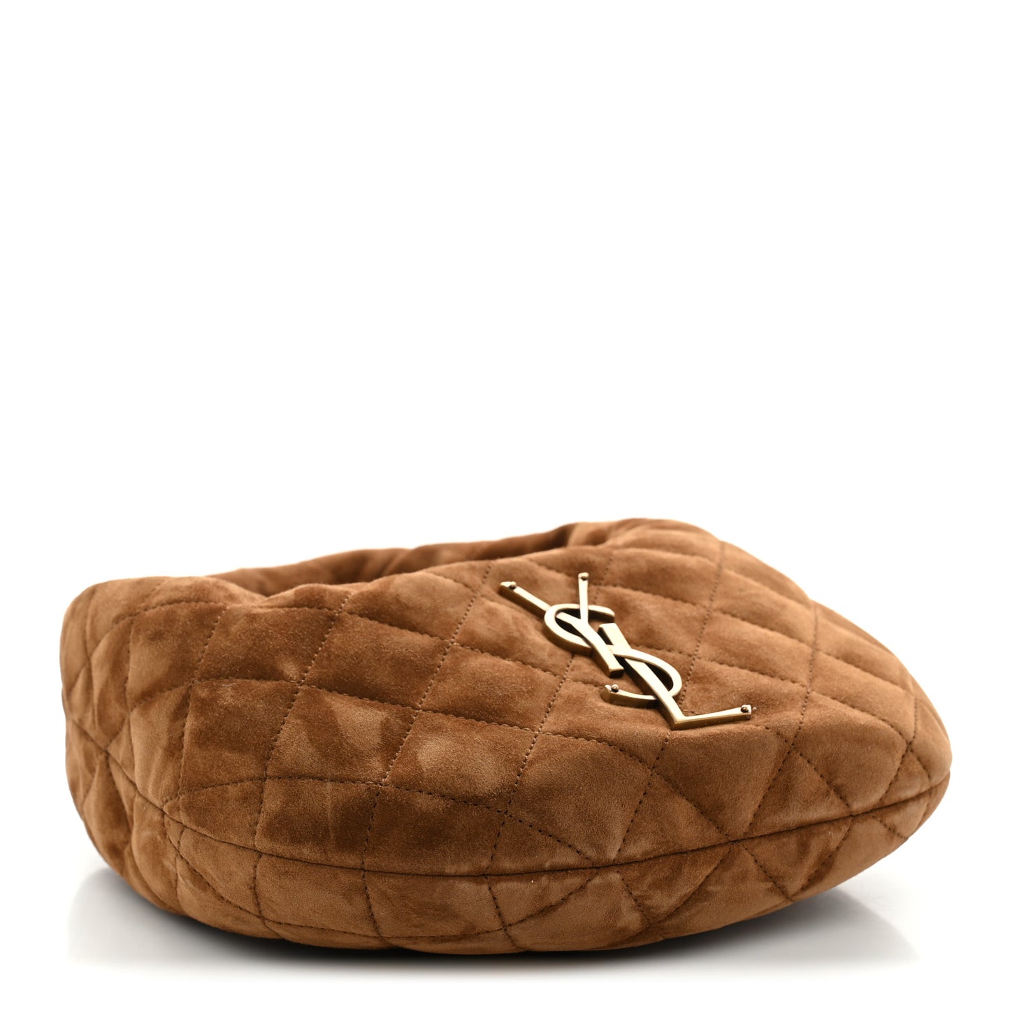 Suede Quilted Icarino Bag Cognac