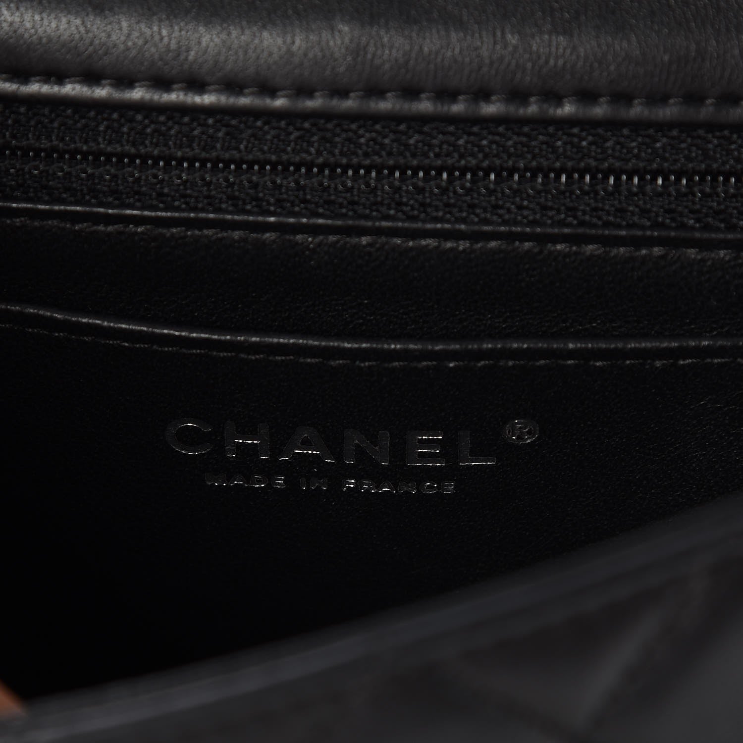 Chanel Lambskin Quilted Mini Rectangular Flap Black 6 of 8