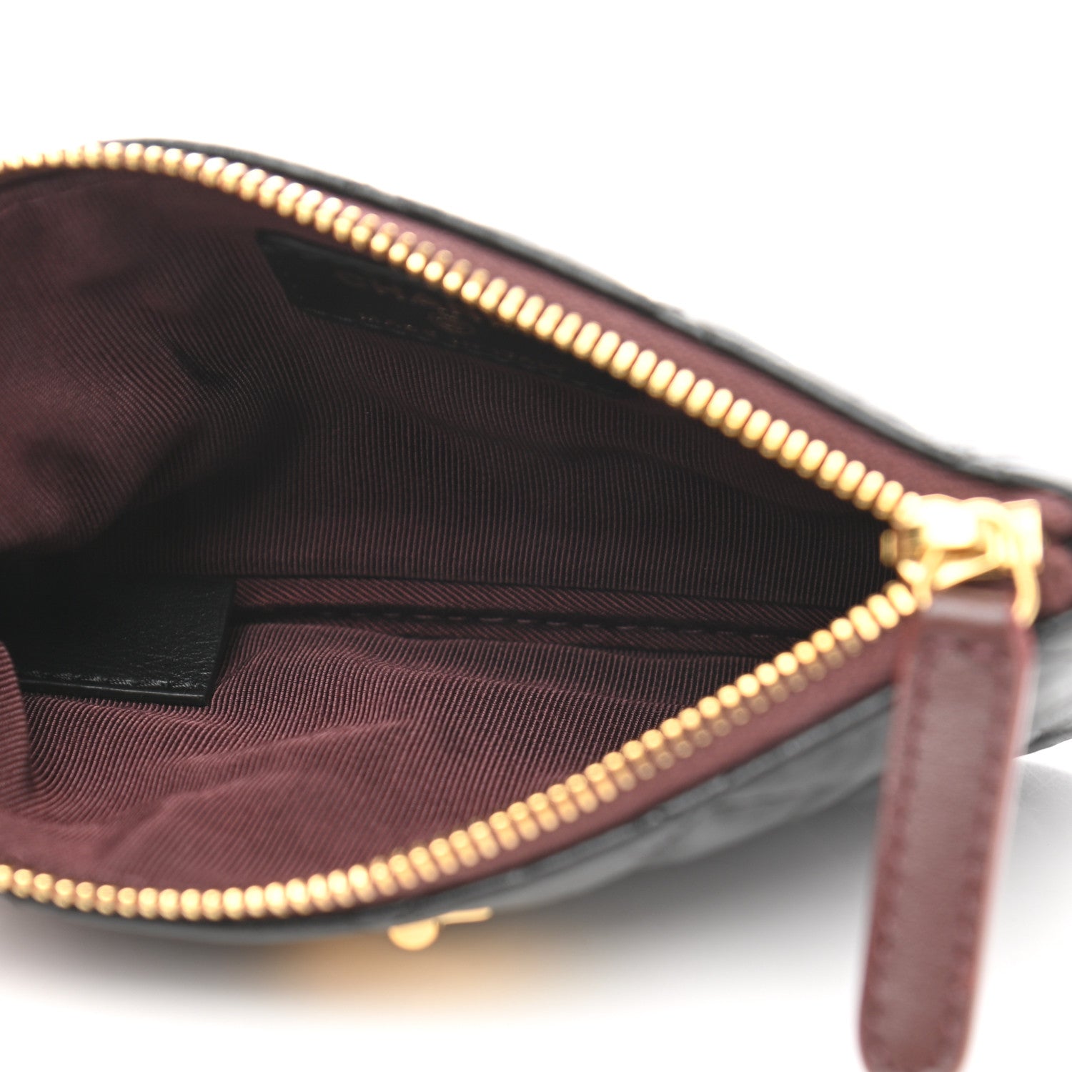 Chanel Aged Calfskin Quilted Small Reissue Cosmetic Case Black 5 of 9