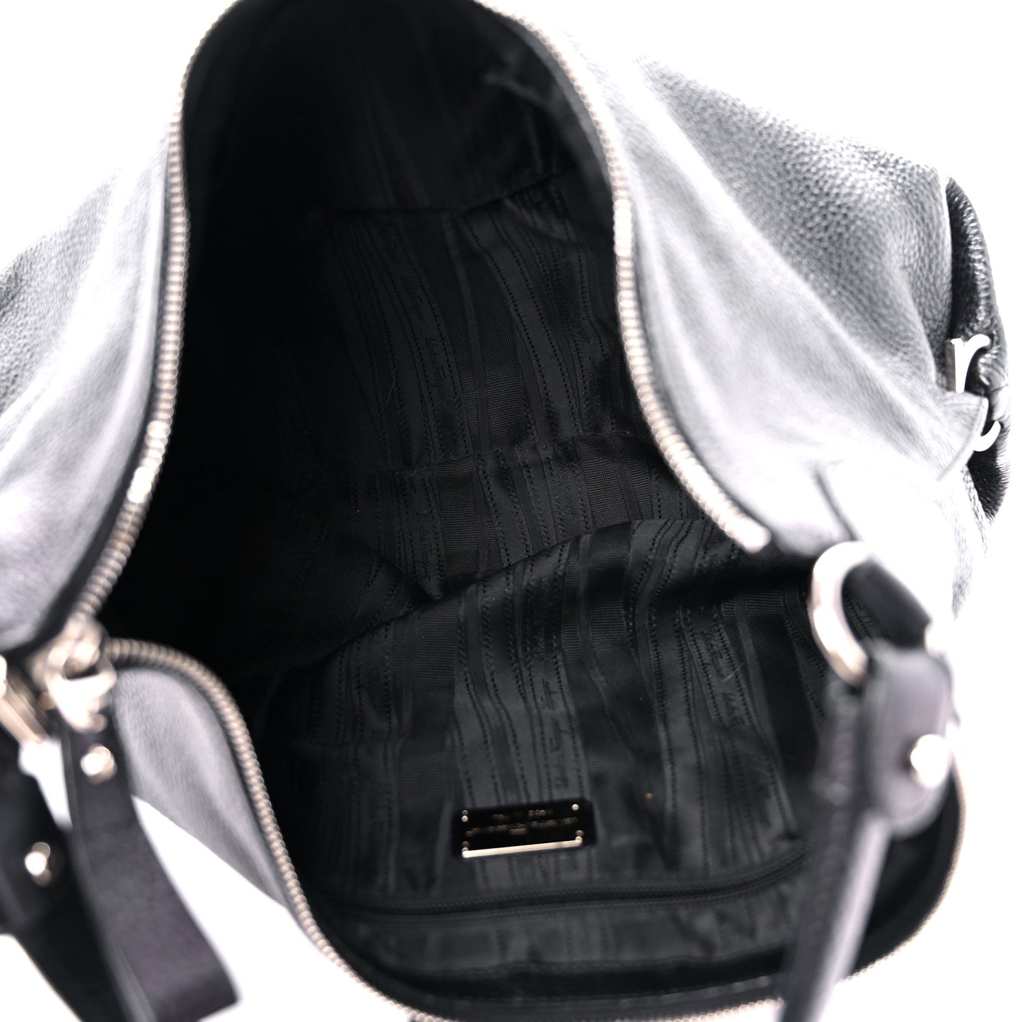 Calfskin Fanisa Gancini Hobo Black