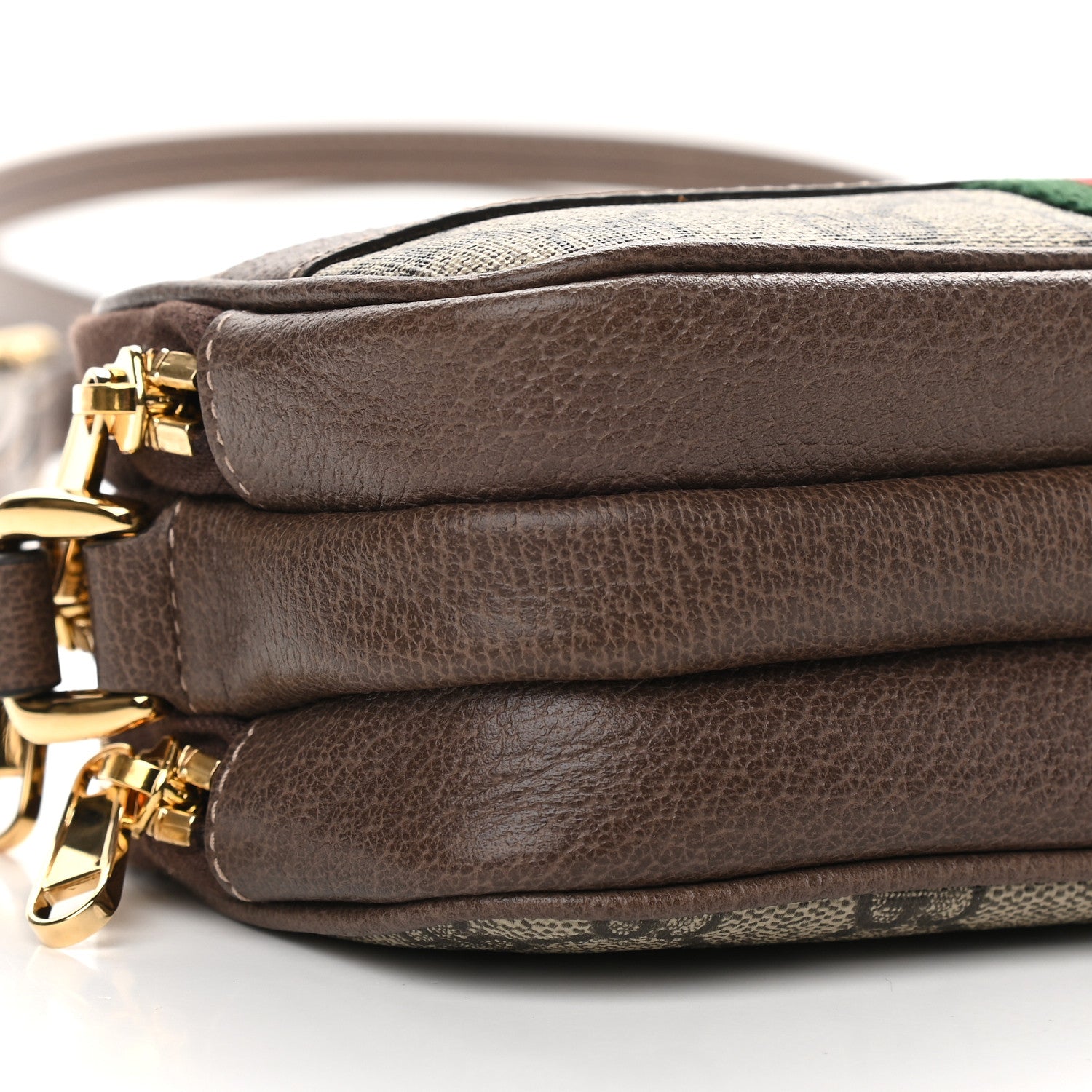 Gucci GG Supreme Monogram Web Mini Ophidia GG Bag Brown 10 of 11