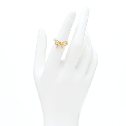 Tiffany 18K Yellow Gold Twist Bow Ring 51 5.75 2 of 4