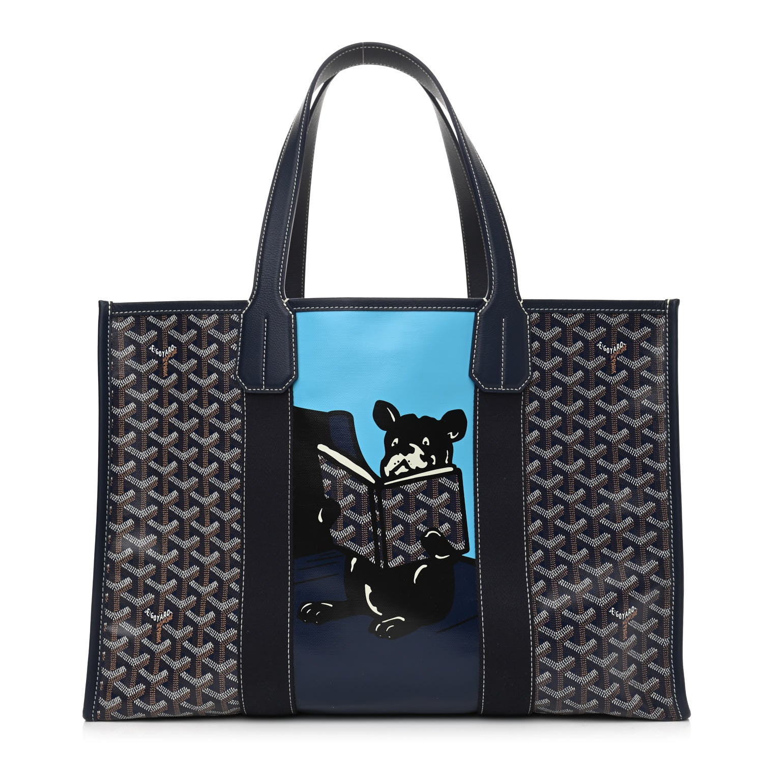 Goyard Goyardine Villette Tote Blue 1 of 9